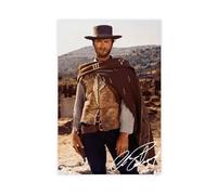 GHJIG Poster su tela dell'attore Clint Eastwood, senza cornice, 50 x 75 cm