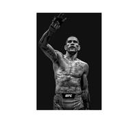 GHJIG Poster su tela di Alex Pereira con atleta di boxe, senza cornice, 50 x 75 cm