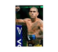 GHJIG Poster su tela di Alex Pereira con atleta di boxe, senza cornice, 50 x 75 cm