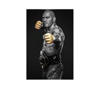 GHJIG Poster su tela di Alex Pereira con atleta di boxe, senza cornice, 50 x 75 cm