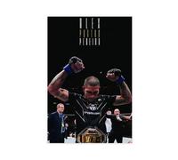 GHJIG Poster su tela di Alex Pereira con atleta di boxe, senza cornice, 50 x 75 cm