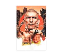 GHJIG Poster su tela di Alex Pereira con atleta di boxe, senza cornice, 50 x 75 cm