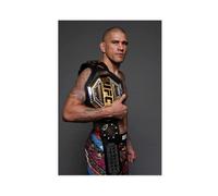 GHJIG Poster su tela di Alex Pereira con atleta di boxe, senza cornice, 50 x 75 cm