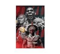 GHJIG Poster su tela di Alex Pereira con atleta di boxe, senza cornice, 50 x 75 cm