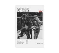 GHJIG Poster su tela di Alex Pereira con atleta di boxe, senza cornice, 50 x 75 cm