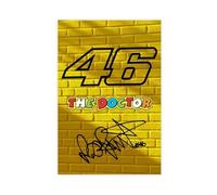 GHJIG Poster su tela, motivo: pilota Valentino Rossi (11), decorazione per camera da letto, ufficio, camera da letto, regalo, 40 x 60 cm