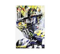 GHJIG Poster su tela, motivo: pilota Valentino Rossi (29), decorazione per camera da letto, ufficio, camera da letto, regalo, 30 x 45 cm