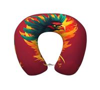 Ghjkfbf Accessori da viaggio in memory foam con stampa fenice per aeroplani e poggiatesta dell'auto comodi e traspiranti