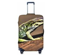 Ghjkfbf Lizard Hd stampa bagagli valigia copertura protettiva bagagli lavabile copre con cerniera nascosta, nero, Small
