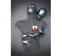 GHJKL Statua in metallo 3D, arte dell'amore, baci, abbraccio, coppia, poster artistico da parete, soggiorno, senza cornice (statua 03,30 x 40 cm), 1 pezzo