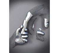 GHJKL Statua in metallo 3D, arte dell'amore, baci, abbraccio, coppia, poster artistico da parete, soggiorno, senza cornice (statua - 10,40 x 60 cm)