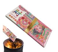 Ghjkldha Ancestor Money, Traditional Joss Paper Set, 100 Piece Spiritual Offering Notes, 11.02x5.51 Inches, Ideal for Ghost Festival, Qingming, Worship, Temple Ceremony, Grave Sweeping