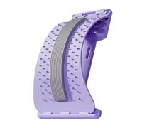 Ghjkldha Back Stretcher, Adjustable Lumbar Support Device, Portable Spinal Cracking Board Compact Size Recovery Tool, ABS Magnetic Design, Back Stretching Fitness 14.96×9.45in