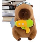 Ghjkldha Capybara Stuffed Animal, Soft Plush Toy with Swimwear Outfit, Portable Cuddly Plush for Kids Babies Adults, Christmas Home, Car, Graduation, Travel, Playtime, Comfort Companion