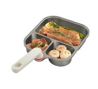 Ghjkldha Egg Pans Nonstick - Frying Pan for Eggs, Burgers Omelets with Easy-Clean, Skillet Cooker for Steak, Bacon, Sausage, Dosa, Tortilla, Arepas, Sandwich, Breakfast Grill, Even-Heat 9.65in