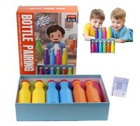 Ghjkldha Family Games, Bottle Color Game, Interactive Toy, Group Plaything, 5.51 Inches, Night Activity for Adults and Kids, Portable Entertainment, Includes Colorful Bottles