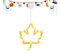 Ghjkldha Halloween Window Lights, Autumn Suction Cup Lamp, 15.75 inches, Waterproof Glowing Decor, Perfect for Window Front Door Yard, Patio Classroom Party Venue, Fireplace Bedroom Seasonal Ambiance