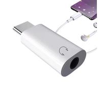 Ghjkldha Headphone Adapter, Type C to 3.5mm Converter, Plug and Play Audio Jack, 1.38 Inches Compact Signal Transmission Tool, Ideal for Phone, Laptop, Tablet, Speaker, Amplifier Connection