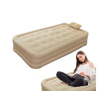 Ghjkldha Inflatable Air Mattress, Inflating Guest Bed Twin with Built-in Pump, Automatic Blowing Portable Folding Sleeping Pad, Durable and Comfortable Travel Airbed for Camping, 450kg