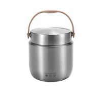 Ghjkldha Insulated Food Jar, Stainless Steel Soup Flask with Wide Mouth, Vacuum Container, 5.51x5.51x5.51 Inches 1200ml for Hot or Cold Meals, Kitchen, Travel, Work, School, Camping, and Picnics Use