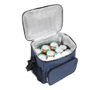 Ghjkldha Insulated Lunch Bag, Large Cooler Tote, Waterproof Carrier, 10.24x6.69x9.45 Inches, Compartment Design, Leak Resistant Interior, Ideal for Beach Hiking Work School Picnic Boating