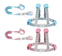 Ghjkldha Kid Harness, Adjustable Anti Lost Wrist Link with Safety Lock, Reflective Walking Wristband Rope, 7.09x4.72x1.18 Inches for Girls and Boys Outdoor Toddler Leash Secure Travel Parks