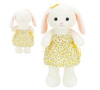 Ghjkldha Plush Bunny Doll, Cuddly Stuffed Animal, Soft Easter Ornament, Yellow, Purple, Decorative Throw Pillow Cushion, Cute Girlfriend Gift, for Cozy Living Room Study Room Accessory