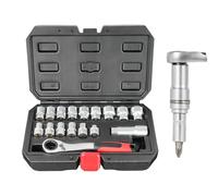 Ghjkldha Ratchet and Socket Set, Mechanics Tool Set, Compact Repair Kit, Portable Storage Case, Head Attachments, for Vehicle Maintenance, Motor Assembly, Electrical Work, Plumbing Tasks