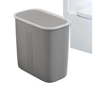 Ghjkldha Secchio Rifiuti Stretto Bagno - Cestino Da Casa Push Per Letto - Cestino Con Coperchio Per Camera Da Letto Lavanderia Bagno Garage Commerciale