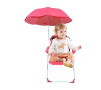 Ghjkldha Sedia da spiaggia per bambini con ombrello, sedile pieghevole da esterno, portatile, antivento, a prova di sabbia, per vacanze, viaggi, , campeggio, cortile, piscina, spiaggia, relax