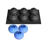 Ghjkldha Silicone Baking Molds - 6 Cavity Muffin Pan Set, Heat Resistant Tray with Easy Release, Food Grade Blueberry Mold, Dessert Mold with Non Stick Design, Kitchen Baking for Cake Pudding