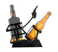Ghjkldha Skull Wine Rack, Modern Countertop Bottle Stand, Unique Liquor Display Holder, 17.5x8x23cm, Ideal for Dining Room, Entertainment Center, Wedding, Restaurant, Basement Bar Valuable Addition
