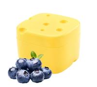 Ghjkldha Sliced Cheese Container, Kitchen Storage Organizer, Small Compact Food Keeper, PP Transparent Freshness Build, Cheese Butter Preservation Box, Pantry Office Picnic Use 3.54×3.54×2.76 inches