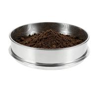 Ghjkldha Soil Sifter, Round Mesh Screening Tool, Stainless Steel Gravel Sieving System Compact Design, Fine Sorting Sieve Accessory, Garden Farm Nursery Beach for Soil Sand Separation 11.81 Inches