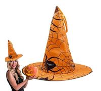 Ghjkldha Spider Web Hat, Outdoor Halloween Decoration, Cosplay Costume Accessory, Holiday Props, Decorative for Garden Courtyard Tree Decoration, Spooky Party, 38cm