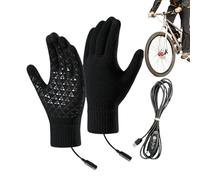 Ghjkldha Usb Heated Gloves, Mittens, Winter Wear, 8.27x4.33 Inches, Screen Touch Compatible with 3 Mode Temperature Control, Windproof Design, Ideal for Skiing Cycling Hiking or Cold Weather Driving