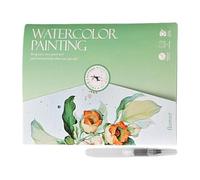 Ghjkldha Watercolor Workbook, Beginner-Friendly Painting Guide, 12-Color Paint Set, 7.48x5.67 inches, Creative Art Book, Includes Brush and Color Palette, Artistic Painting and Coloring