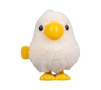 Ghjkldha Wind Up Animal, Plush Parrot Figurine, Interactive Jump Toy, Spring Driven Bird, Charming Motion Figure, for Indoor Outdoor Kindergarten Living Room Bedroom Study Room Classroom