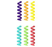 Ghjkldha Wine Charm, 6X Silicone Vibrant Drink Labels, Glass Wine Stem Charming Set, 2.36x0.39x0.39 inches, Ideal for Beach Cocktails, Champagne, Thanksgiving, Weddings