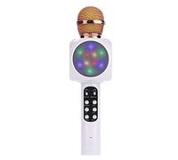 GHJKLZNMRU 1816 Microfono Bluetooth senza fili Microfono Karaoke K Song Pocket Microfono Altoparlante Microfono per bambini Microfono a condensatore Microfoni (Bianco)