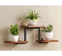 GHJKLZNMRU Mensola a parete mensole galleggianti Home Decor Staffa in ferro in linea con la casa moderna in legno massello con accessori di montaggio