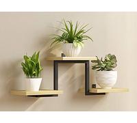 GHJKLZNMRU Mensola a parete mensole galleggianti Home Decor Staffa in ferro in linea con la casa moderna in legno massello con accessori di montaggio
