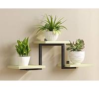 GHJKLZNMRU Mensola a parete mensole galleggianti Home Decor Staffa in ferro in linea con la casa moderna in legno massello con accessori di montaggio