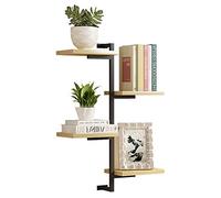 GHJKLZNMRU Mensola da parete per camera da letto, decorazione domestica, staffa in ferro in linea con moderna casa in legno massello con accessori di montaggio