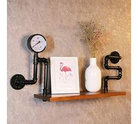 GHJKLZNMRU Mensola pensile per parete Home Decor Staffa in ferro in linea con moderna casa in legno massello con accessori di montaggio