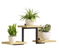 GHJKLZNMRU Mensola sospesa a parete, organizer per la casa, in ferro, in linea con moderna casa in legno massello con accessori di montaggio