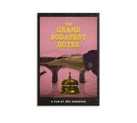 GHJOPAF Poster del film The Grand Budapest Hotel, stampa artistica da parete, decorazione per la casa, per camera da letto e soggiorno, 30 x 45 cm, senza cornice