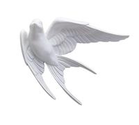 GHJrtHFJ Decorazioni da Parete in Metallo, Decorazione murale 3D con Uccelli Volanti sospesi in 3 Diverse Posizioni, Decorazione for la casa, Soggiorno, Ufficio, Regalo for Donne, Oro, C(White,B)
