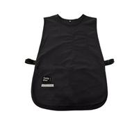 GHJrtHFJ grembiule, Grembiule impermeabile e antimacchia in nylon tinta unita, grembiule da bellezza, senza maniche, indossato cuoco chef(Black)