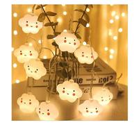 GHJrtHFJ luci decorative a filo, Luci fatate a batteria, luci a forma di nuvole, simpatica lampada decorativa for interni ed esterni, decorazioni fai da te for feste in casa